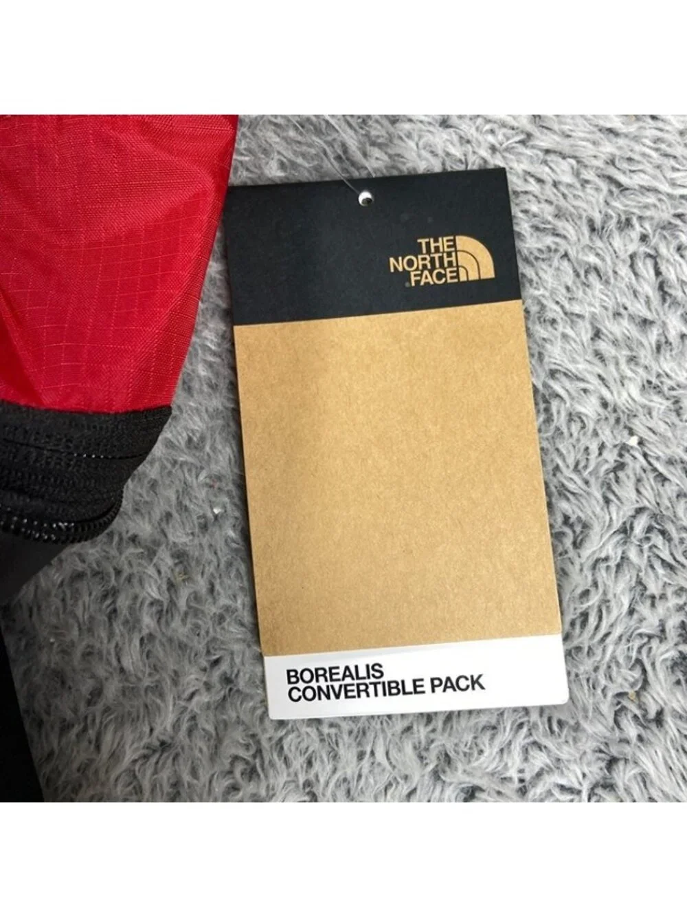 The North Face Borealis Convertible Backpack Fanny Pack Red Black One Size